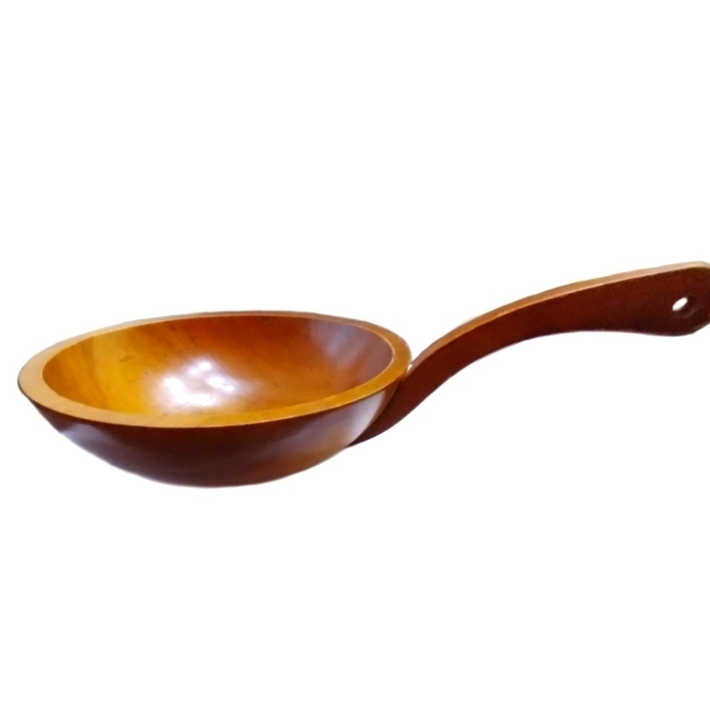 1960s Solid Maple Hanging Hardwood Baribocraft Bowl